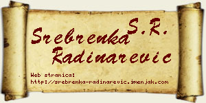 Srebrenka Radinarević vizit kartica